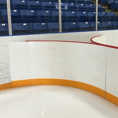 tablero portátil de Dasher de la pista del tiroteo del hockey de la barrera de la pista de hielo del plástico del HDPE de los pies 4x8