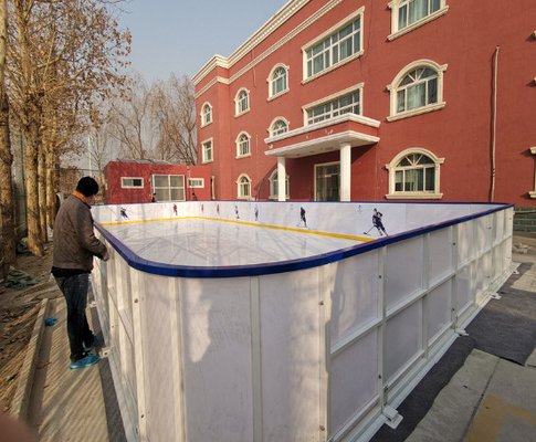 Tierra seca Deportes infantiles paneles de patinaje sobre hielo sintéticos Hdpe Alquiler de láminas Brillante