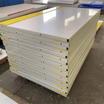 tablero portátil de Dasher de la pista del tiroteo del hockey de la barrera de la pista de hielo del plástico del HDPE de los pies 4x8