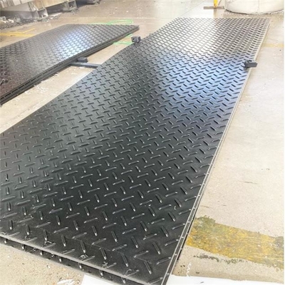 Camino temporal Mats For Heavy Duty Machinery de la cubierta de tierra de los caminos del HDPE negro