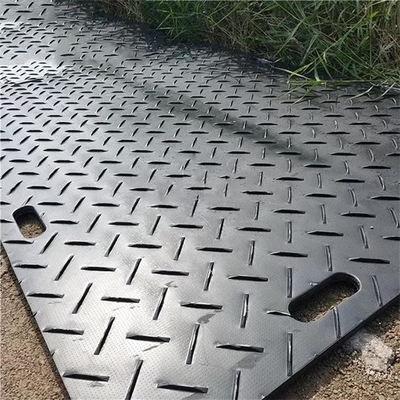 esteras de tierra temporales plásticas ligeras del pantano del HDPE de las esteras de la protección del resbalón anti de los 4X8ft