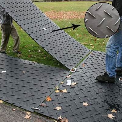 esteras de tierra temporales plásticas ligeras del pantano del HDPE de las esteras de la protección del resbalón anti de los 4X8ft