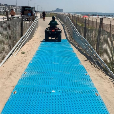 esteras plásticas de Rig Mats For Heavy Duty Road del pantano del HDPE azul temporal de los 2×8ft