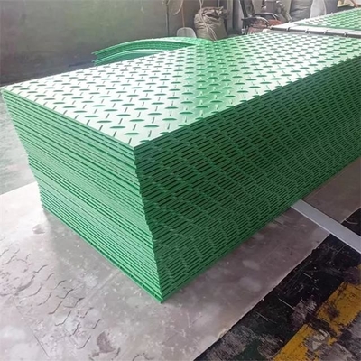 Los caminos plásticos verdes durables de la tierra del HDPE hunden a Mat For Excavators Construction