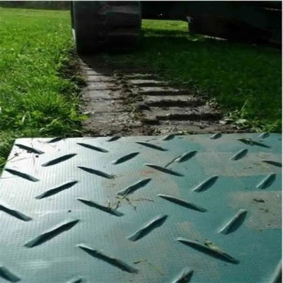 Los caminos plásticos verdes durables de la tierra del HDPE hunden a Mat For Excavators Construction