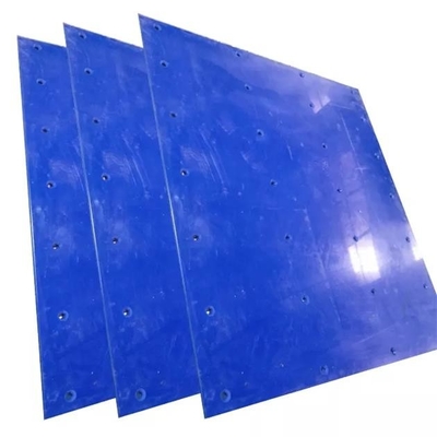 Uno mismo que lubrica la hoja plástica azul del trazador de líneas de la arcón de carbón de los silos de la propiedad UHMWPE