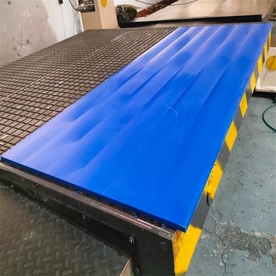 Uno mismo que lubrica la hoja plástica azul del trazador de líneas de la arcón de carbón de los silos de la propiedad UHMWPE