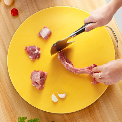Tajadera plástica amistosa de polietileno de la ronda de la carne de Eco de la cocina con la manija