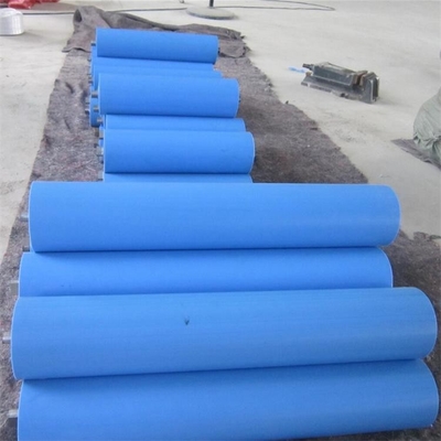 Rodillos locos plásticos del entrenamiento del transportador del impacto del HDPE del tubo del polímero de 4 pulgadas