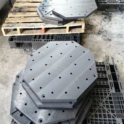 Tablero boratado plástico del boro de la hoja del polietileno de la ingeniería UHMWPE con boro del 5%