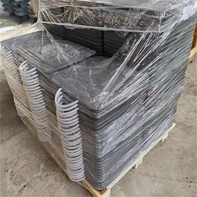 la pierna del estabilizador del área del cojín del soporte de la seguridad del HDPE de 500x500m m rellena a Crane Foot Pads