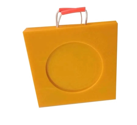 24X24 avanzan lentamente difícilmente el bloque plástico Crane Jack Truck Foot Pad de los cojines del soporte del HDPE