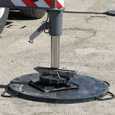 El soporte temporal portátil de la ronda del HDPE rellena los cojines plásticos del pie del camión móvil