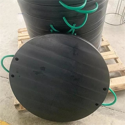 Dirigiendo la ronda negra plástica molida llevar el cojín del soporte del camión de la bomba del HDPE