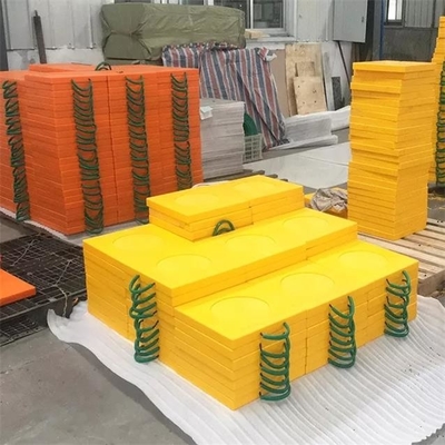 El soporte móvil del HDPE de Crane Truck Stabilizer Leg rellena la plataforma con la manija