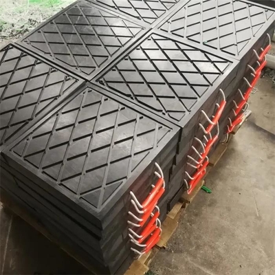 la pierna del estabilizador del área del cojín del soporte de la seguridad del HDPE de 500x500m m rellena a Crane Foot Pads