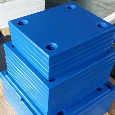 Curvado dirigir la cara plástica de la defensa del muelle rellena UHMWPE Marine Dock Bumpers