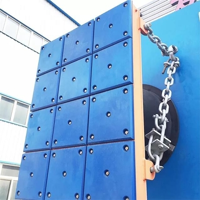 La defensa plástica azul del muelle de Marine Panel UHMWPE de la prenda impermeable rellena para la defensa del embarcadero