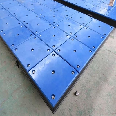 La defensa plástica azul del muelle de Marine Panel UHMWPE de la prenda impermeable rellena para la defensa del embarcadero