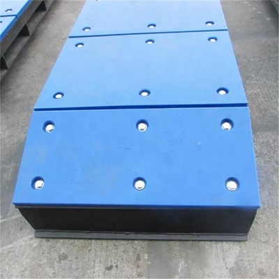 Curvado dirigir la cara plástica de la defensa del muelle rellena UHMWPE Marine Dock Bumpers