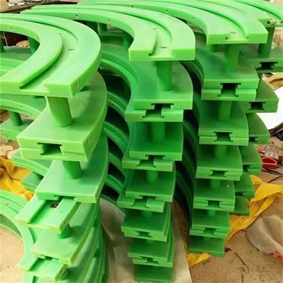 Producto de carriles plástico de guía del transportador del verde de la tira de desgaste del polietileno de UHMWPE