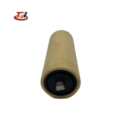 Altos rodillos locos plásticos de vuelta del transportador del negro UHMWPE del rendimiento que cuidan