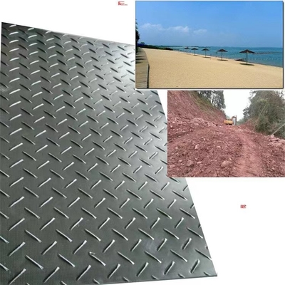 Hdpe Uhmwpe 12,7 mm de plástico de protección del suelo alfombras hoja para la carretera temporal
