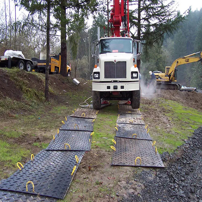 Hdpe Uhmwpe 12,7 mm de plástico de protección del suelo alfombras hoja para la carretera temporal