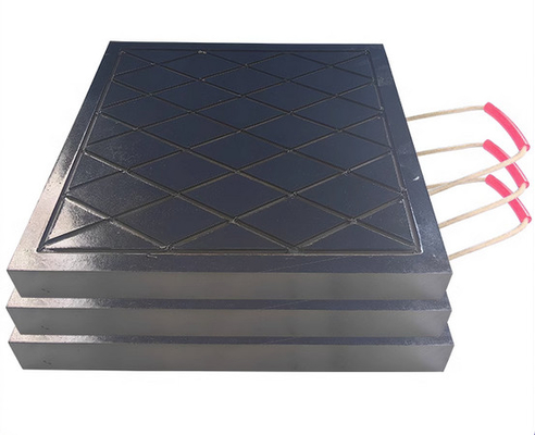 Camiones profesionales 30 mm grúa de plástico almohadillas de salida de alfombras estabilizador Uhmwpe Negro