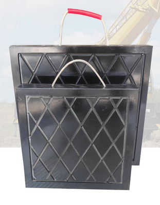 Camiones profesionales 30 mm grúa de plástico almohadillas de salida de alfombras estabilizador Uhmwpe Negro