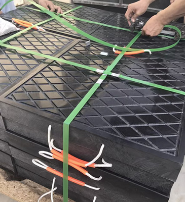 Camiones profesionales 30 mm grúa de plástico almohadillas de salida de alfombras estabilizador Uhmwpe Negro
