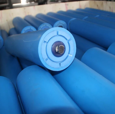 Rollo transportador de Hdpe de polímero ultra alto molecular con diámetro de 76 mm