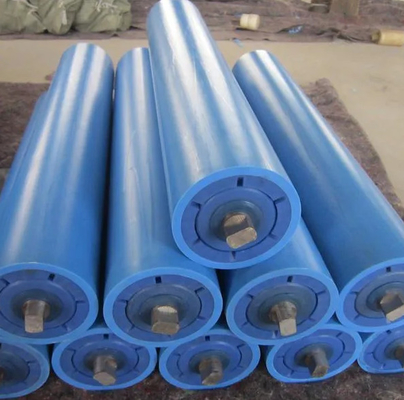 Rollo transportador de Hdpe de polímero ultra alto molecular con diámetro de 76 mm